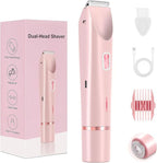 Dual-Head Waterproof Rechargeable Hair Removal Device
