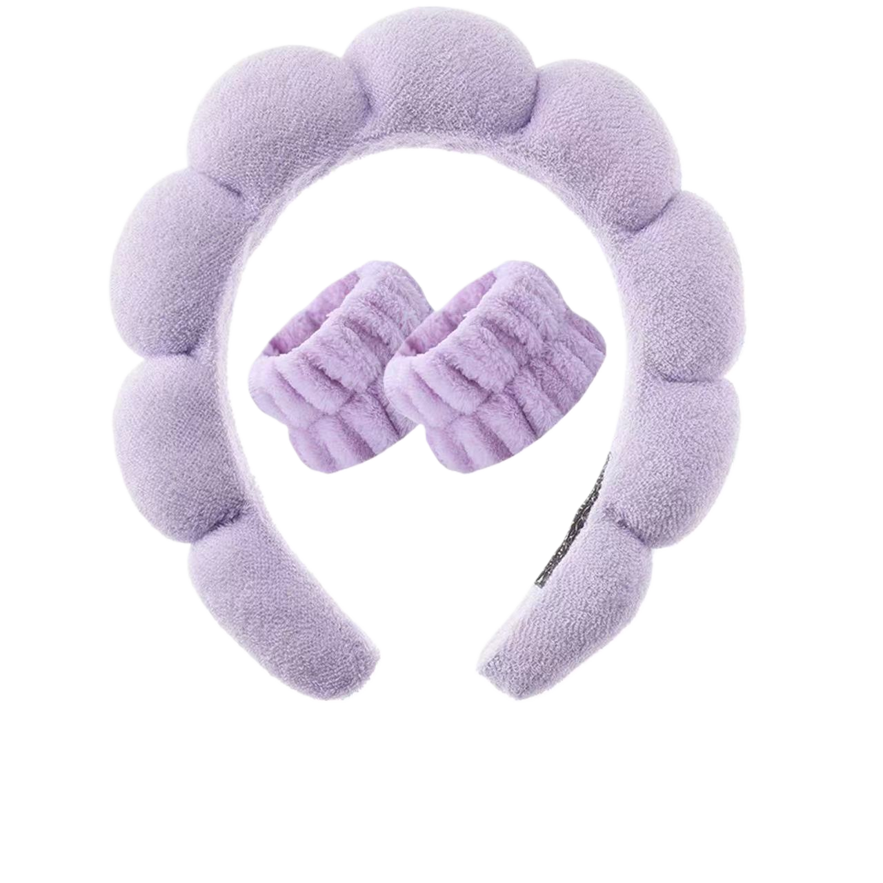 Soft Cloud Headband and Wristband Set in Purple – Morning Within