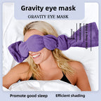 Weighted Comfort Eye Mask – Soft Velvet Sleep Mask – Morning Within