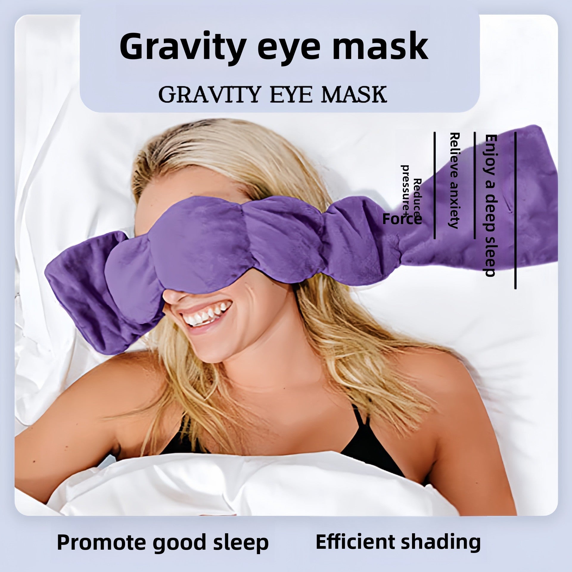 Weighted Comfort Eye Mask – Soft Velvet Sleep Mask – Morning Within