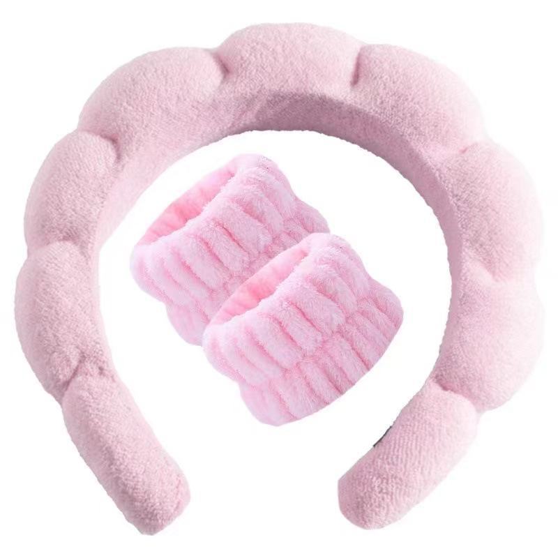 Soft Cloud Headband and Wristband Set in Pink – Morning Within