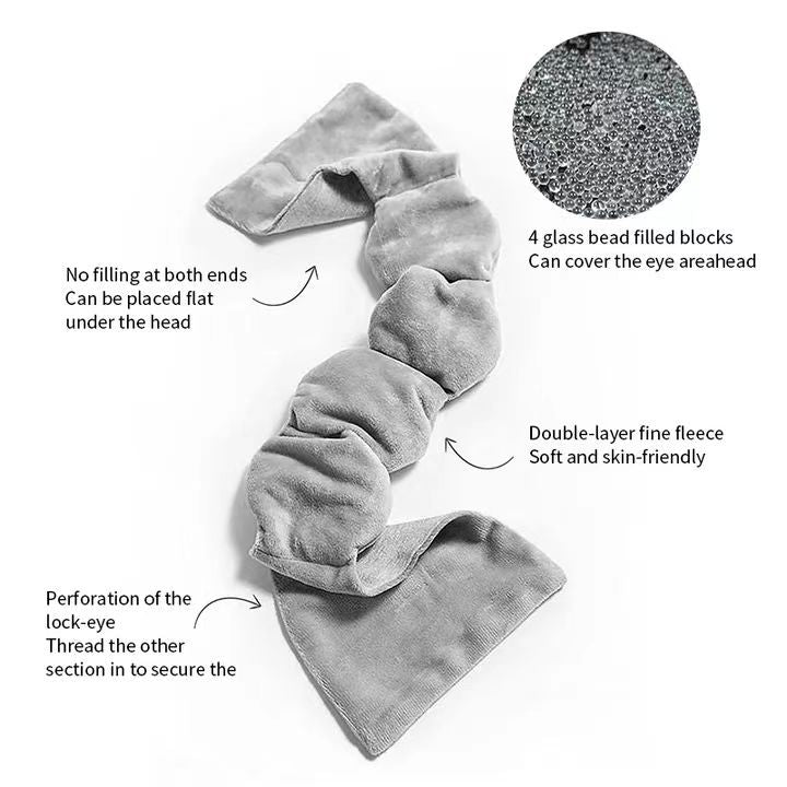 Weighted Eye Mask with Glass Bead Filling – Morning Within